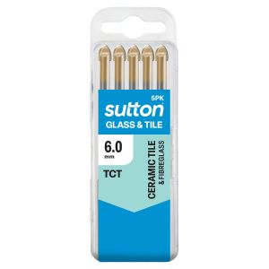 Sutton 5PK 6.0MM D604 Glass & Tile Bit Tradepack D604T0600