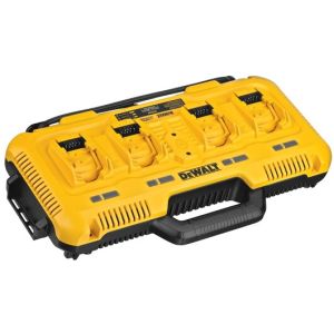 DeWALT 10.8V - 18V XR Li-Ion Multi Voltage Battery 4 Port Fast Charger (8A Charge Rate) DCB104-XE