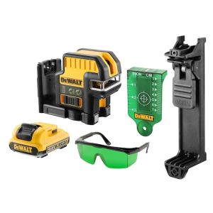 DeWALT 12V XR Green Cross Line & Spot Laser Kit DCE0822D1G-XE