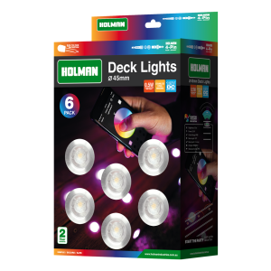 Holman Deck Light 45mm x 0.5W - RGB (6 Pack) DLRGB4505