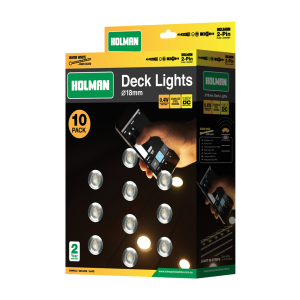 Holman Deck Light Kit 18mm Warm White (10 Pack) DLWW18K