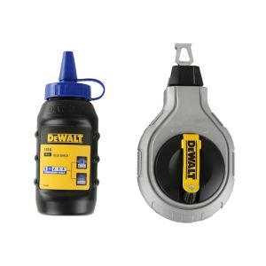 DeWALT 30m Aluminium Chalk Line Reel Kit W/Blue Chalk DWHT47425-9