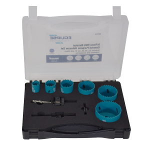 Eclipse 9PC Predator HSS Bimetal General Purpose Holesaw Set EC-EGPP-KL