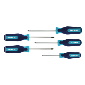 Eclipse 5PC Screwdriver Set 3 Slotted, 1 Phillips, 1 Pozidriv EC-ESD5PS