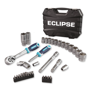 Eclipse 34PC 1/4" & 3/8" Imperial Drive Socket Set EC-ESS34PS