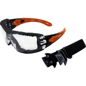 Maxisafe Evolve Clear Lens Safety Glasses W/Gasket & Headband EVO370-GH