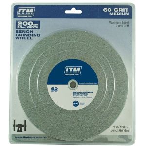 ITM 200 X 25MM 60 Grit Aluminium Oxide Grinding Wheel TM406-004