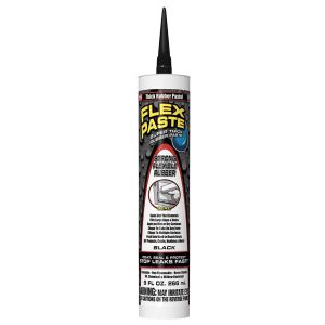 FLEX PASTE Rubber Paste Cartridge 266ml BLACK Suits Caulking Gun GSD715BLK