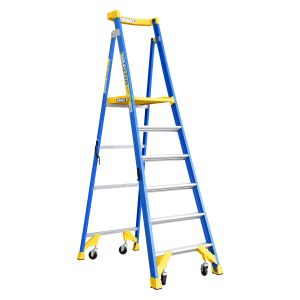 Bailey 1.8M 170kg 6 Step Fibreglass Job Station Platform Stepladder FS13533