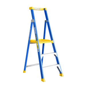 Bailey 0.9M 150kg 3 Step Fibreglass Platform Stepladder FS13576