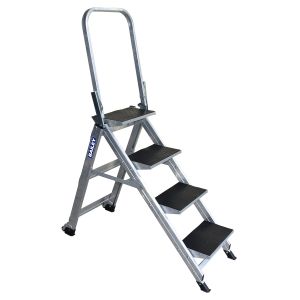 Bailey 150kg 4 Step Aluminium Stairway Ladder with Safety Rail FS13752