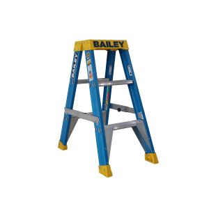 Bailey Pro Double Sided Ladder FG DS 3 150kg Ind Punchlock -  0.9m FS13977
