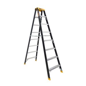 Gorilla 2.35M 150KG Pro-Lite Fibreglass Double Sided Ladder FSM008-PRO