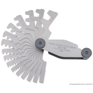 Fuji Tool 1-12TPI Acme Trapezoidal Screw Pitch Gauge FT29730