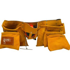 Giraffe 11 Pocket Nail Bag Suede Leather GIR11SD