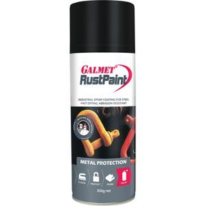 Galmet 350G RustPaint Aerosol Black Gloss GA-GRPBLA