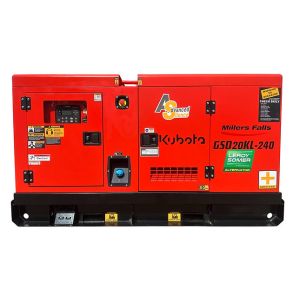 Millers Falls 17.6KVA Diesel Generator 240V Kubota Powered GSD20KL-240