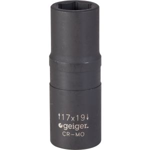Geiger 1/2" Drive Flip Socket - 17 / 19mm GXFS121719