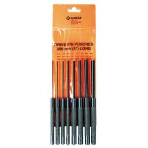 Groz Pin Punch Set 200MM 8 Pce GZ-25509