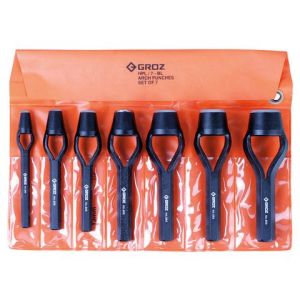 Groz 7Pc 6-25MM Arch Punch Set GZ-26441