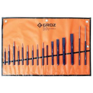Groz Punch & Cold Chisel Set 16 Pce GZ-33002