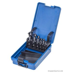 Harlingen 90° TiAlN Coated Cobalt/HSS Helical Flute Countersink Set H-552-14-4S1