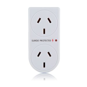 CLSOL 10A 2 Way LED Indicator Surge Protected Vertical Adaptor HEB-UCA311-1
