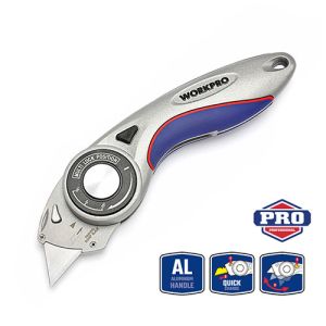 Workpro Aluminum Quick-Change Folding Utility Knife HTM-WP211013