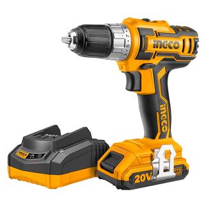 INGCO 6925582132182Cordless Drill Combo 20v Li-Ion In Battery & Charger HTP-CDLI20021S