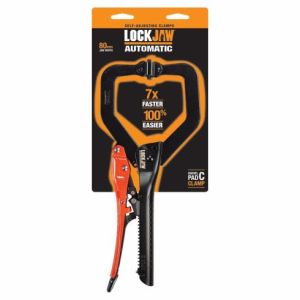 Lockjaw 330mm Locking C-Clamp Plier Swivel Pad L2140275