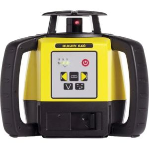 Leica Rugby 640 Laser Level with Rod-Eye 160 Digital Receiver Alkaline LG6005989