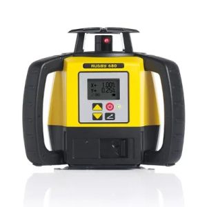 Leica Rugby 680 Laser Level with Rod-Eye 160 Digital Receiver Li-Ion Battery and Charger LG6006010