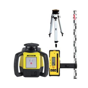 Leica Rugby 610 Laser Level Combo Kit with Rod-Eye 160 Digital Receiver Alkaline Aluminium Tripod and 5m Staff LG6008616KIT