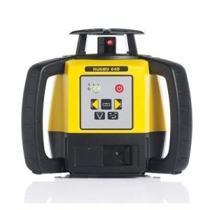 Leica Rugby 640 Laser Level with Rod-Eye 120 Receiver Alkaline LG6011154