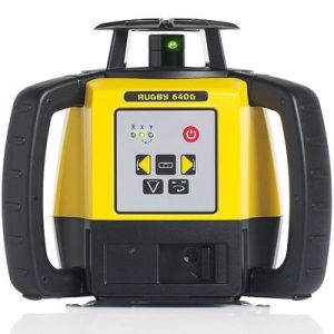 Leica Rugby 640G Laser Level with Rod-Eye 120G Receiver RC400 Remote Control Alkaline LG6011488