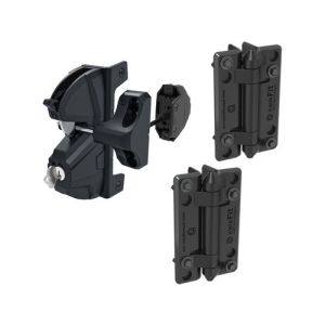LokkLatch DELUXE Gate Latch and KwikFit Gate Hinges LLD3LDKFPRB