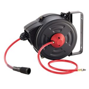 M7 AIR HOSE REEL WALL MOUNT METAL CASE, 8MM ID X 12MM 15M M7-SA2015