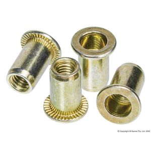 Geiger Nutsert M4 Poly Nut Steel (pack of 50) NM4PNS