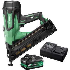 HiKOKI 18V 5.0Ah MultiVolt 15 Gauge Brushless DA Brad Finish Nail Gun Kit NT1865DBAL(SP1Z)