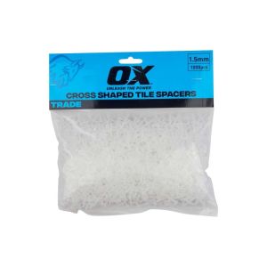 OX Trade Cross Shaped Tile Spacers 2mm - 500pcs OX-T163402