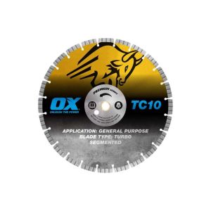 OX Premium Turbo Segmented Blade 350mm - Concrete/General Purpose 
 OX-TC10-14