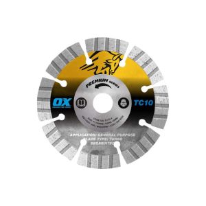 OX Premium Turbo Segmented Blade 105mm - Concrete/General Purpose 
 OX-TC10-4