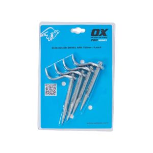 OX Pro Semi Round Swivel Arm Dutch Pin - 4 Pack OX-P100715