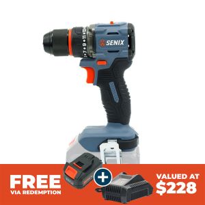 Senix X2 18V Brushless 60NM Compact Drill/Driver Skin PDDX2-M4-EU-0