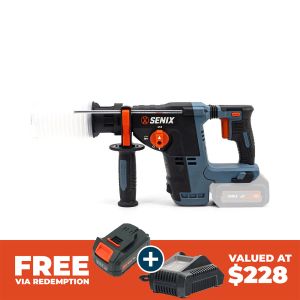 Senix X2 18V Brushless SDS Plus 24mm Rotary Hammer Skin PDRX2-M4-EU-0