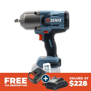 Senix X2 18V 1/2" 1000Nm Brushless Impact Wrench Skin PDWX2-M3-EU-0