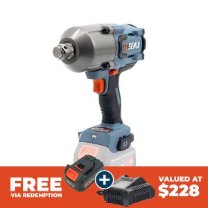 Senix X2 18V 3/4" 1500Nm Brushless Impact Wrench Skin PDWX2-M5-EU-0