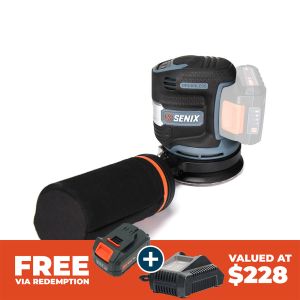 Senix X2 18V Brushless 125mm Random Orbital Sander Skin PSX2-M1-EU-0