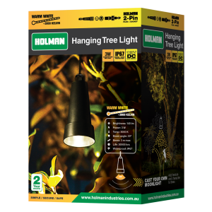 Holman Plastic Tree Light 43mm x 3W White PTLW433