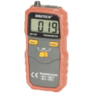 Digitech Digital Thermometer with K-Type Thermocouple QM1602